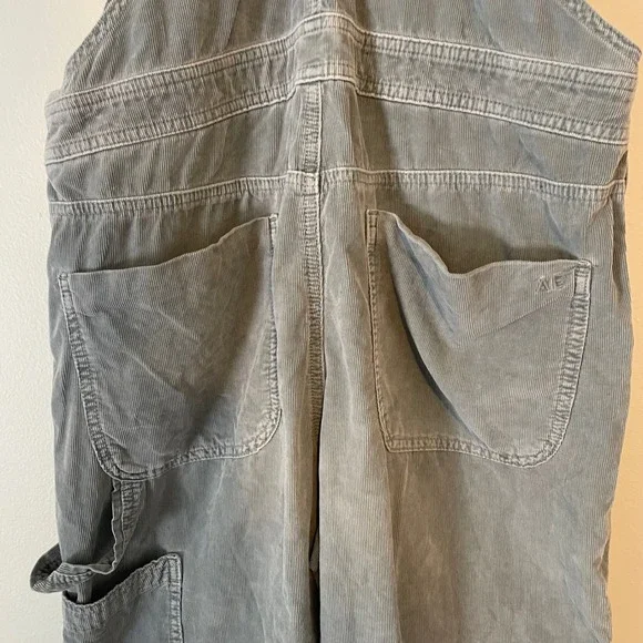 American Eagle Size Small Corduroy Overalls Womens Carpenter Utility Cotton - Picture 6 of 11